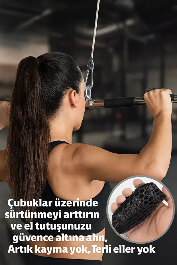 BEYZANA Ağırlık Body Fıtness Pedi Avuç İçi Ağırlık Pedi Bar Kavrama Aparatı Terletmez Kaymaz - görsel 1