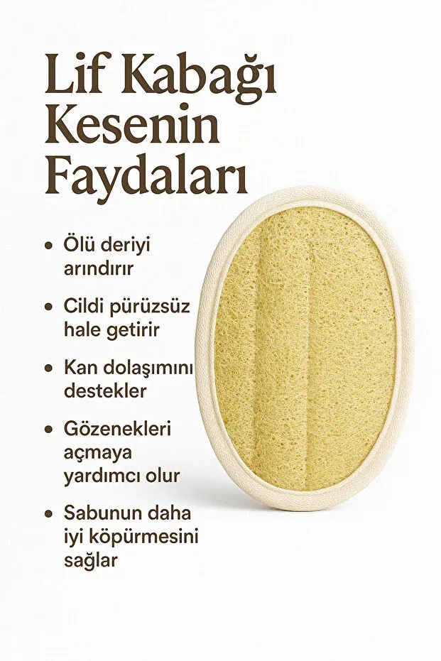BEYZANA %100 Doğal Kabak Kesesi Lif Selülit Ve Batık Karşıtı - görsel 5